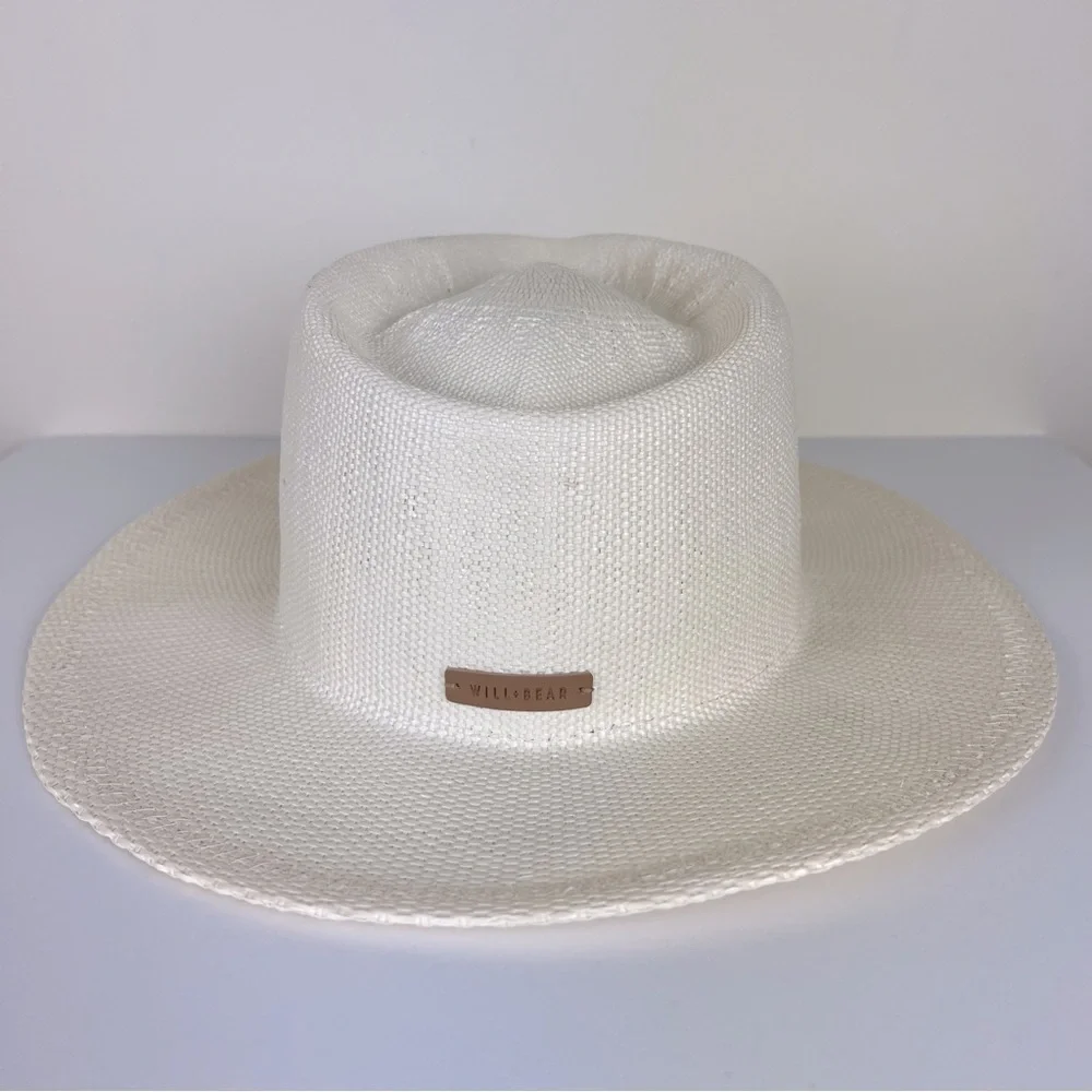 Will + Bear | Calloway Bone White Straw Felt Fedora Hat Outdoor Adventure Unisex